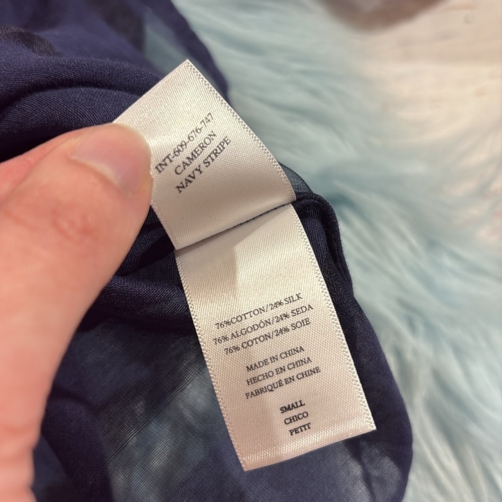 Rails Cameron Sheer Panel Cropped Button Front Bl… - image 5